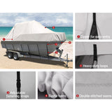DS NA Seamanship 19-21ft Boat Cover Trailerable Jumbo 600D Marine Heavy Duty