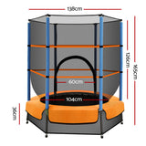 DS NA 4.5FT Trampoline Round Trampolines Kids Enclosure Outdoor Indoor Gift