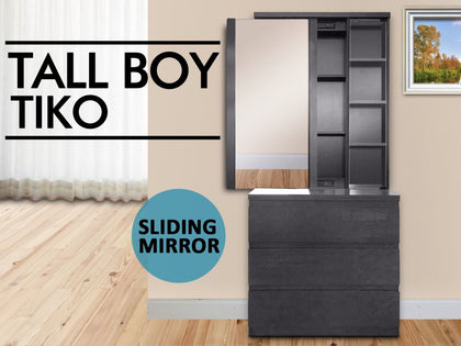 Tiko Tallboy With Mirror