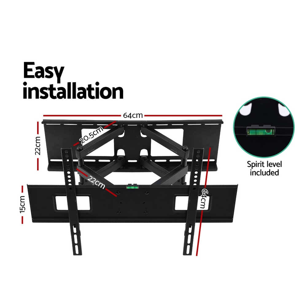 DS NA TV Wall Mount Bracket Tilt Swivel Full Motion Flat LED LCD 32 to 70 inch