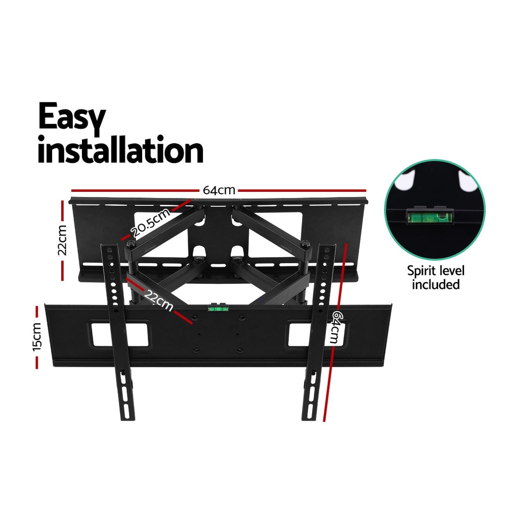 DS NA TV Wall Mount Bracket Tilt Swivel Full Motion Flat LED LCD 32 to 70 inch