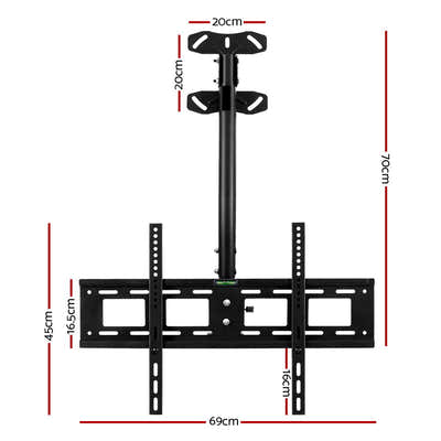 DS NA TV Wall Ceiling Mount Bracket Full Motion Tilt Swivel 32 to 75 inch