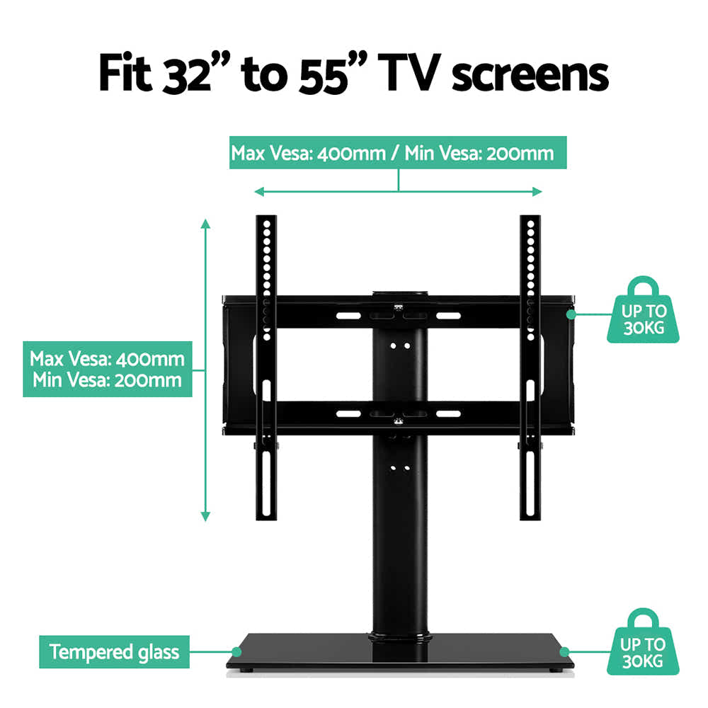 DS NA Artiss Table Top TV Swivel Mounted Stand