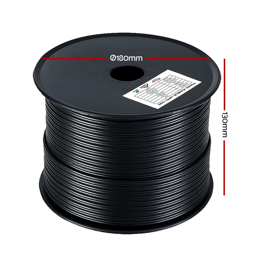 DS NA 2.5MM Electrical Cable Twin Core Extension Wire 100M Car Solar Panel 450V