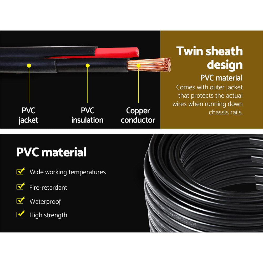 DS NA Twin Core Wire Electrical Automotive Cable 2 Sheath 450V 4MM 30M