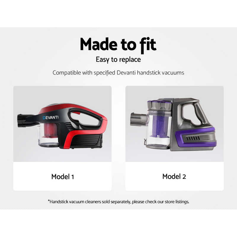 DS NA Devanti Cordless Handstick Vacuum Cleaner Head- Black