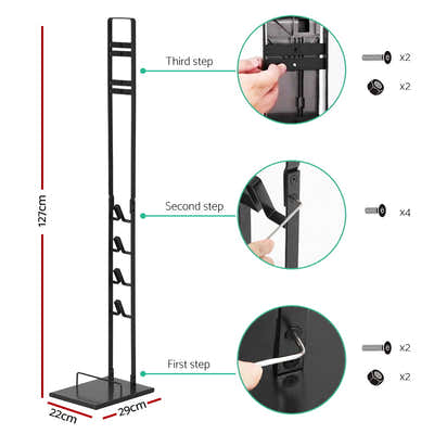 DS NA Freestanding Dyson Vacuum Rack Holder for Dyson V6 V7 V8 V10 V11 V12 Black