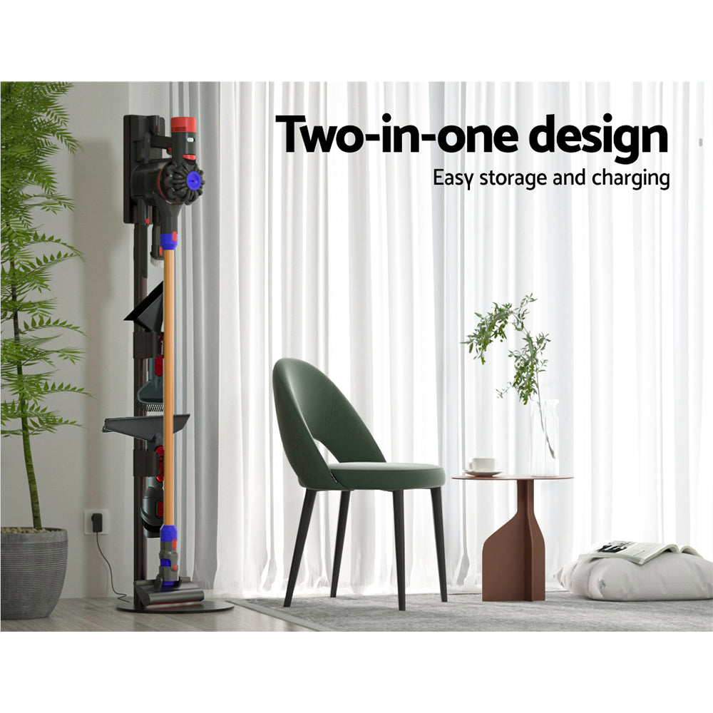 DS NA Freestanding Vacuum Stand Rack For Dyson Cleaner V6 V7 V8 V10 V11 Grey