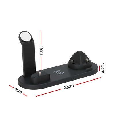 DS NA Devanti 4-in-1 Wireless Charger  Multi-function Charging Station for Phone