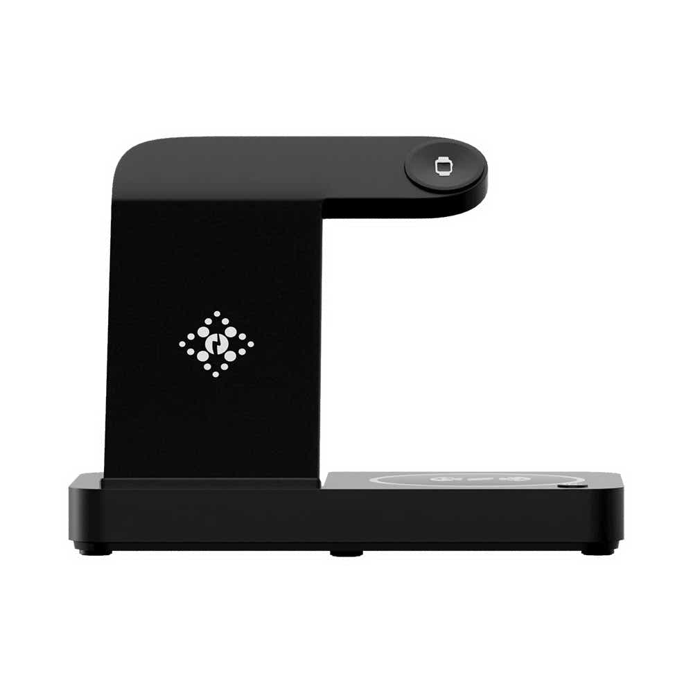 DS NA Devanti 4-in-1 Wireless Charger Station Fast Charging for Phone Black