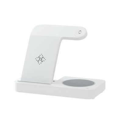 DS NA Devanti 4-in-1 Wireless Charger Dock Fast Charging for Phone White