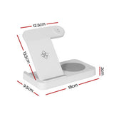 DS NA Devanti 4-in-1 Wireless Charger Dock Fast Charging for Phone White