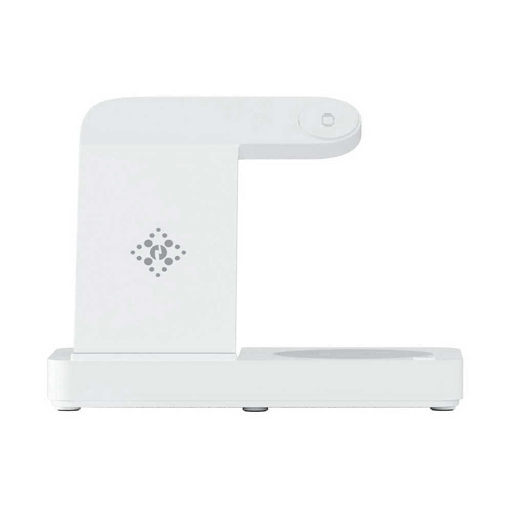 DS NA Devanti 4-in-1 Wireless Charger Dock Fast Charging for Phone White
