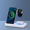 DS NA Devanti 4-in-1 Wireless Charger Dock Fast Charging for Phone White