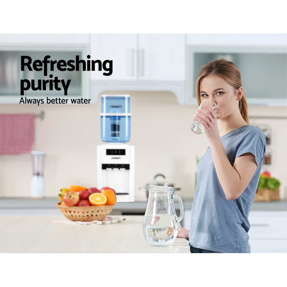 Devanti Water Cooler Dispenser 6-Stage Ceramic Mineral Filter