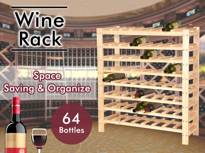 Wine Rack 64 Bottles