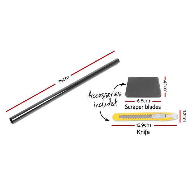 DS NA Giantz Window Tint Film Black  Car Auto House Glass 76cm X 7m VLT 35%