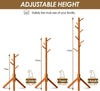 DS BS Solid Wood Coat Rack 8 Hook - Wood