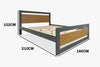 Alexis Queen Bed and Mattress Combo