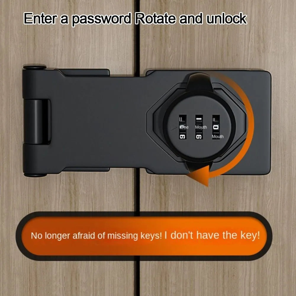 DS BS Keyless Anti-Theft Household Cabinet Password Hasp Lock