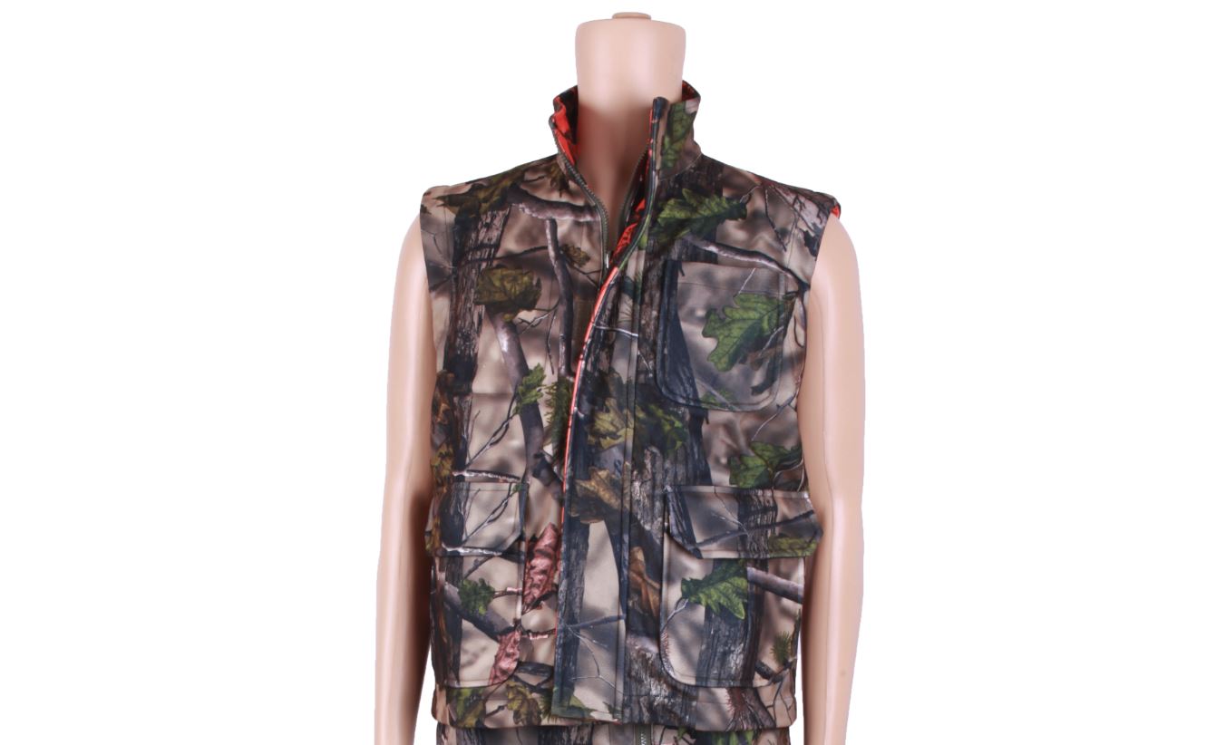 DS BS Both Sides Wood Land Camo Hunting Vest XXL
