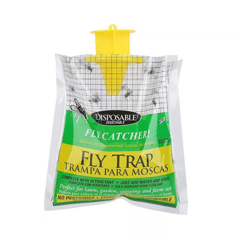 DS BS 5pack Hanging Fly Trap Disposable Fly Catcher Bag