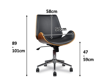 Katrina Study Table + Bentwood Office Chair