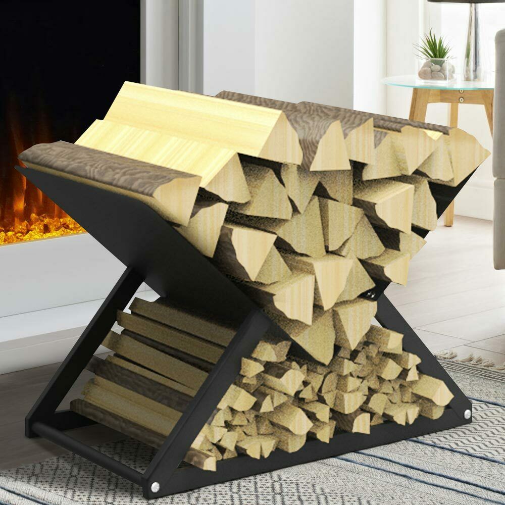 DS BS Firewood Racks Fireplace Log Holder X Shape