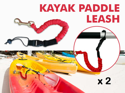 A5 Kayak Paddle Leash with Brass Hooks x 2