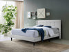 T Vele-C Fabric Bed Frame Queen White