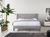Vele-D Fabric Bed Frame Light Double Grey