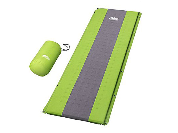 DS NA  Self Inflating Mattress Camping Sleeping Mat Air Bed Pad Single Green