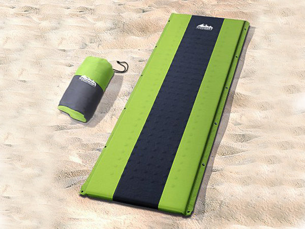DS NA  Self Inflating Mattress Camping Sleeping Mat Air Bed Pad Single Green