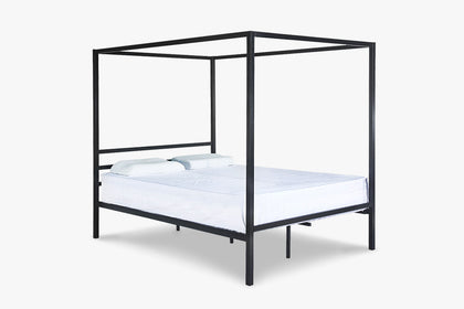 Canopy bed frame Black Queen size