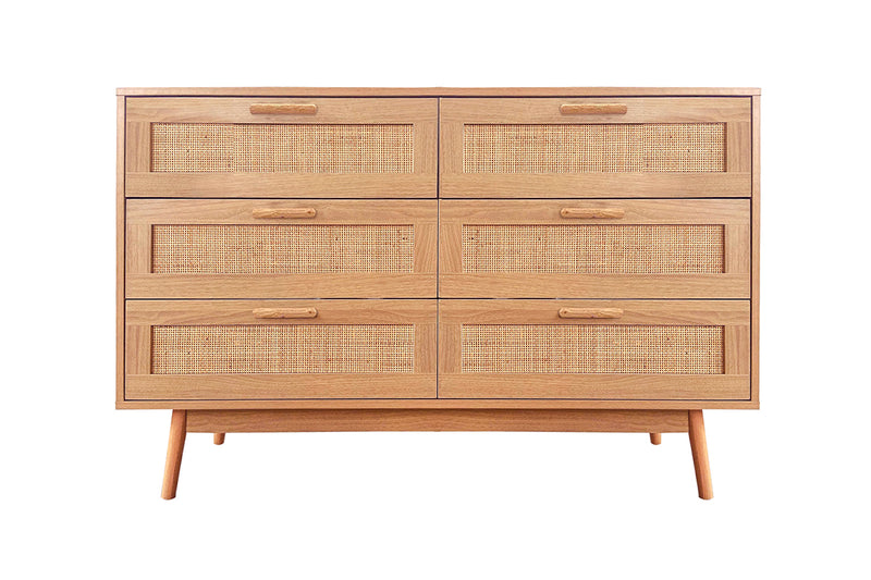Naturlig 6-Drawer Chest