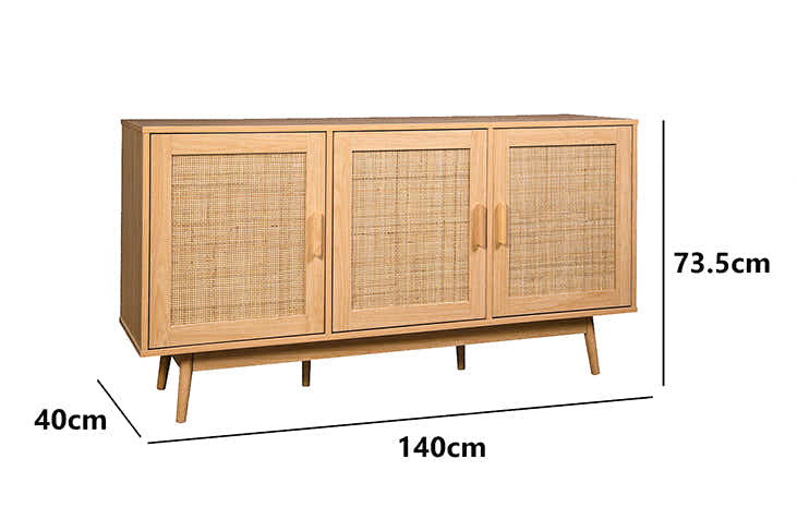 Naturlig Buffet Table - 140 cm
