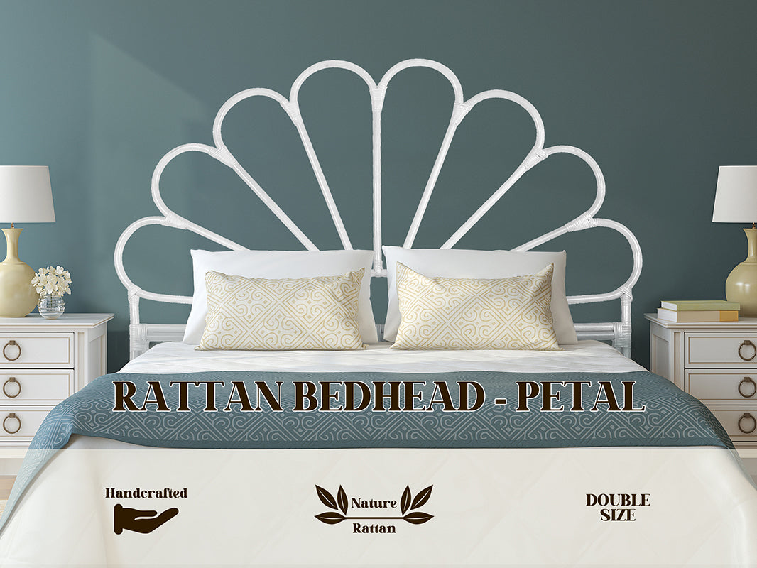 Rattan Bedhead Petal - Double