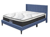 Vele-B Fabric Bed Frame Queen Blue