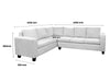 DS NZ made Kareena corner sofa Comfy silver