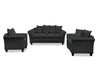 DS NZ Made Chika sofa 3+2+1 Vish black ( Zest )