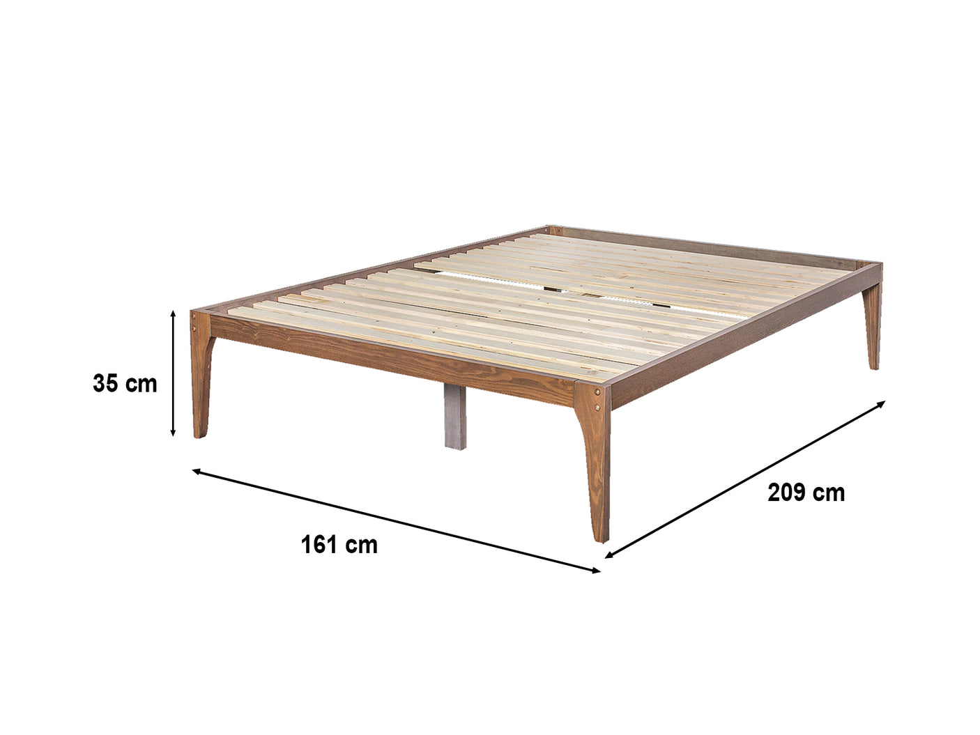 Samuel Queen Bedframe - Walnut