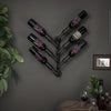 Pipe Wine Rack Wall Mounted 6-bottle Holder